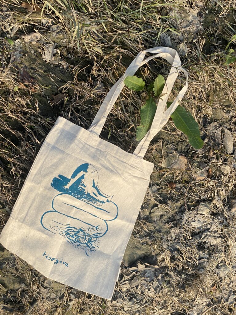 Tote bag Risorgiva "ominogoccia"